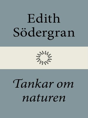 cover image of Tankar om naturen
